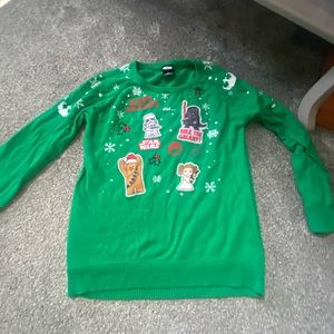 Star Wars Christmas sweater in like new condition no rips no stains